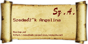 Szedmák Angelina névjegykártya